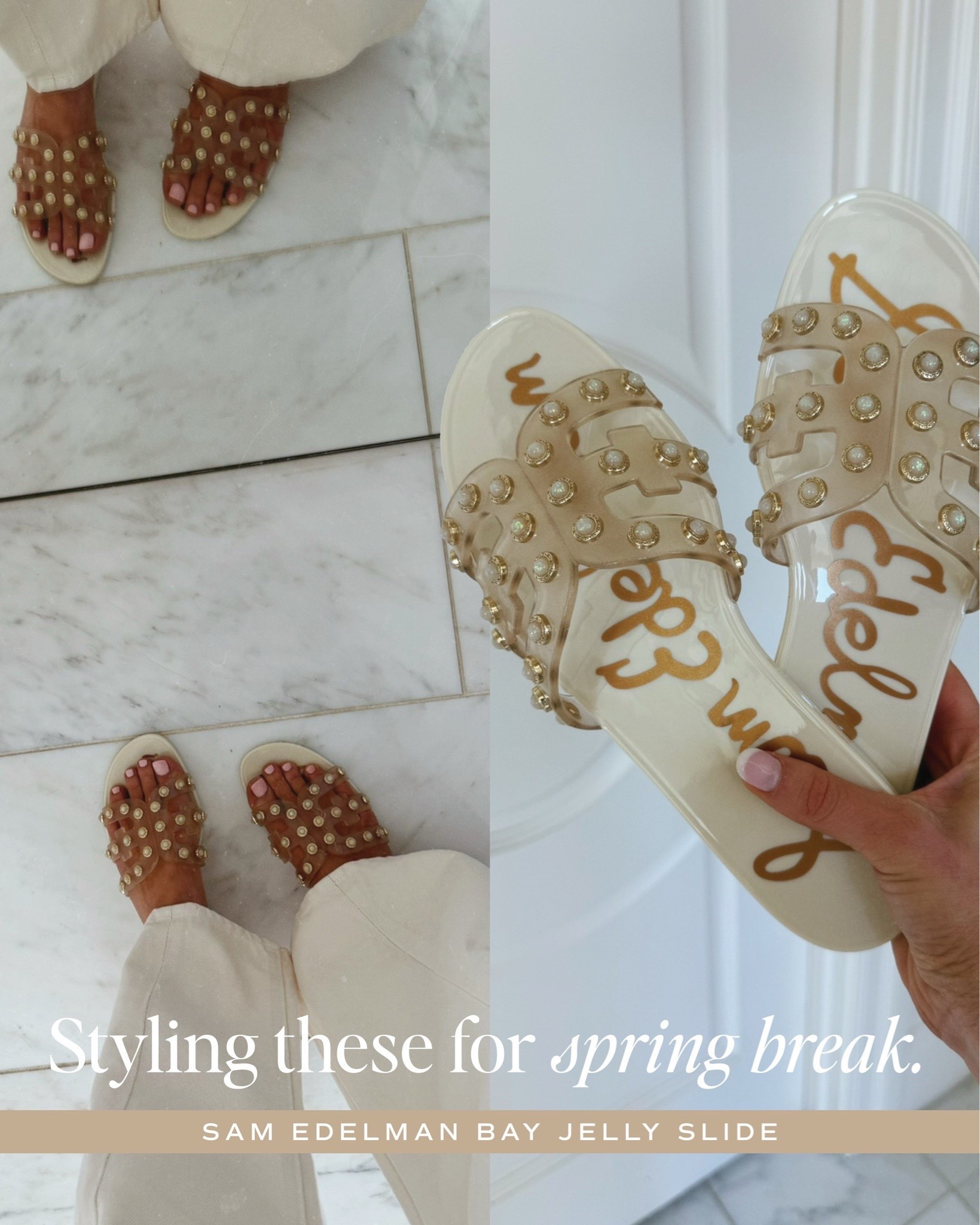 Jelly sandals for spring 