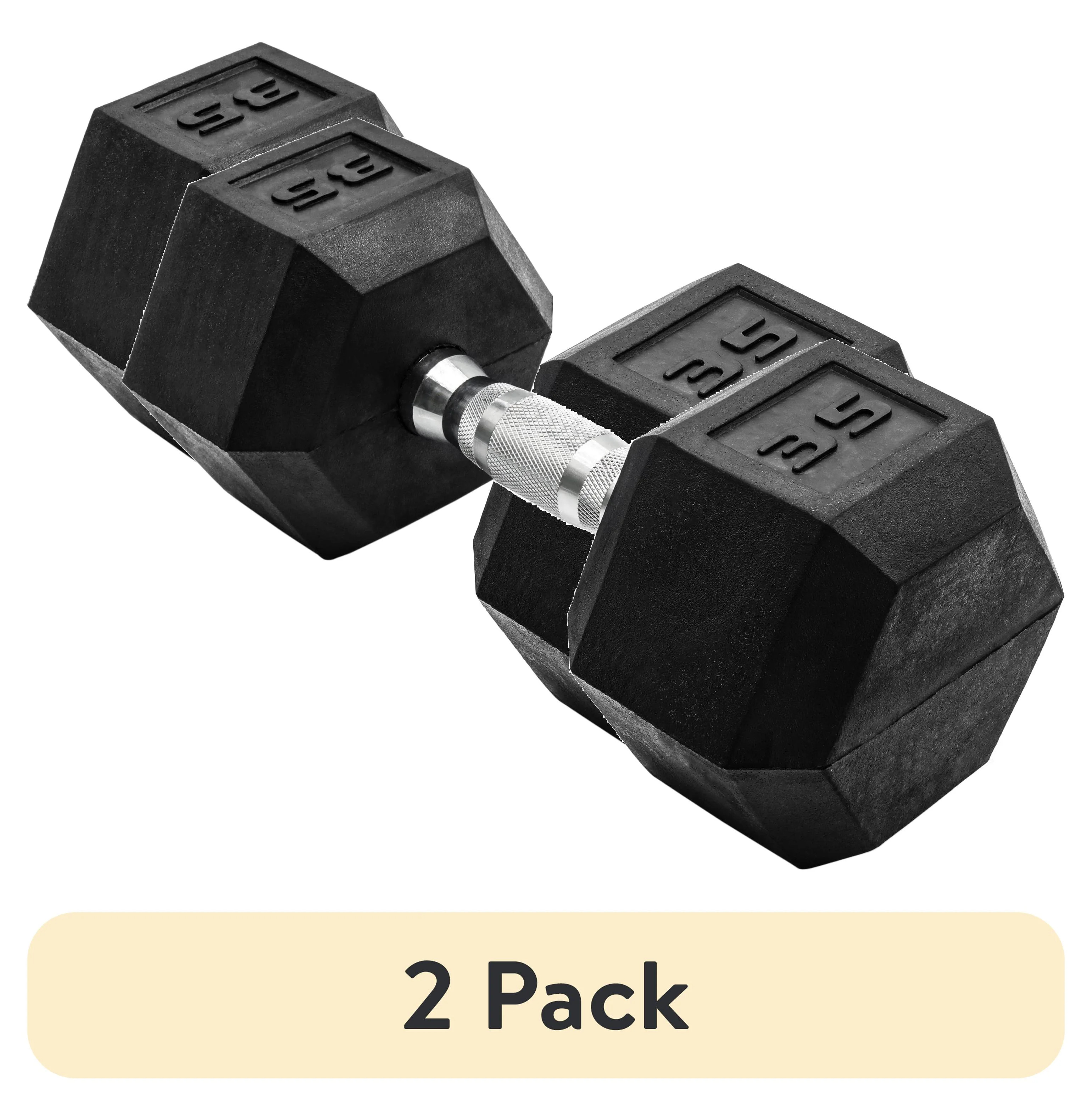 (2 pack) CAP Barbell, 35lb Coated Hex Dumbbell, Single | Walmart (US)