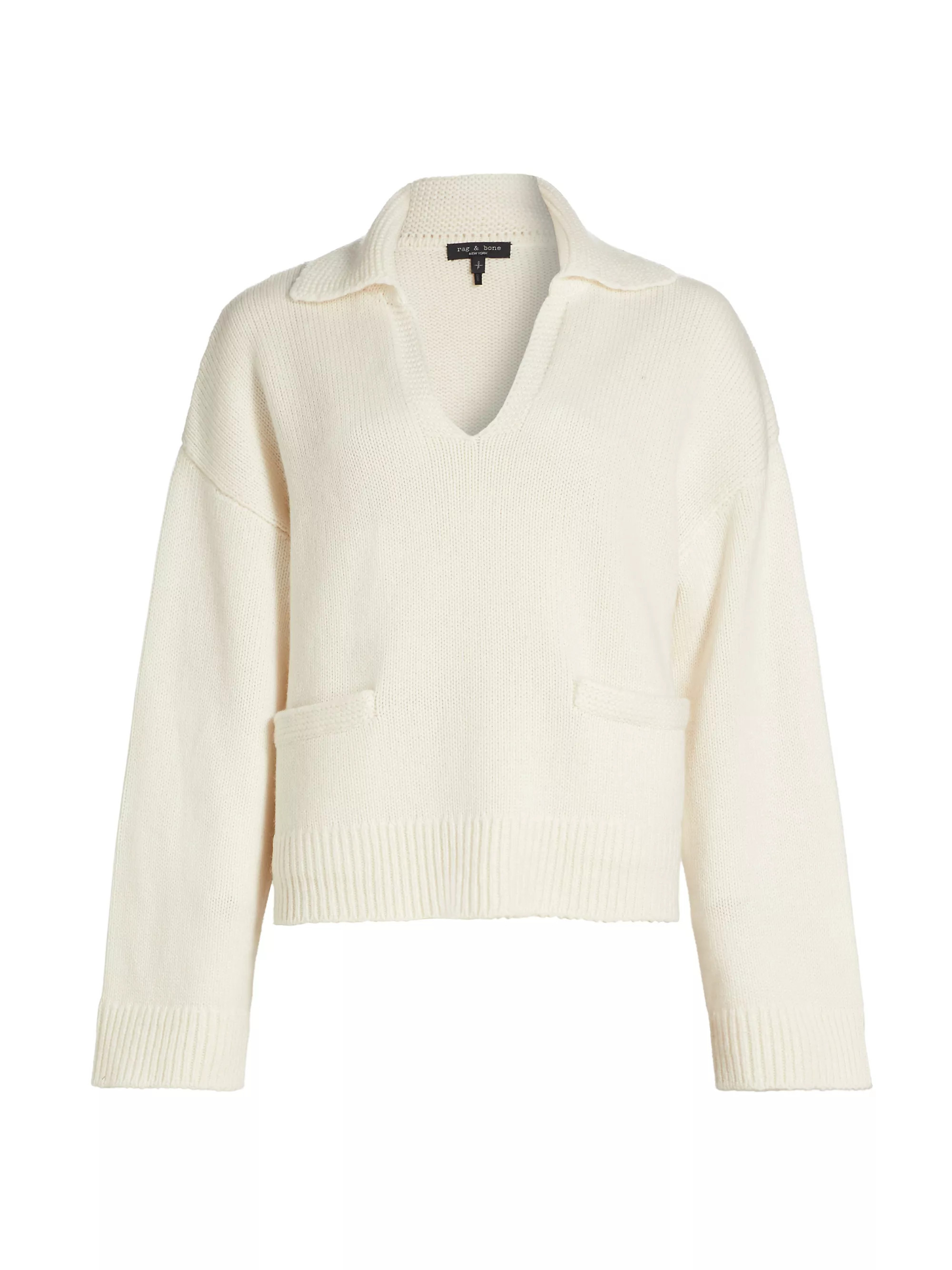 Danica Wool & Cashmere Polo Sweater | Saks Fifth Avenue