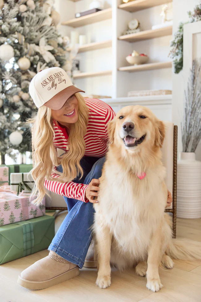 Ask Me About My Dog Trucker Hat | Pink Lily