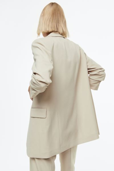 Gathered-sleeve jacket | H&M (UK, MY, IN, SG, PH, TW, HK)