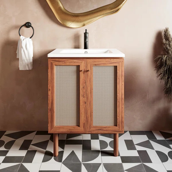 Classe 24" Free Standing Single Bathroom Vanity with Ceramic Top | Wayfair North America