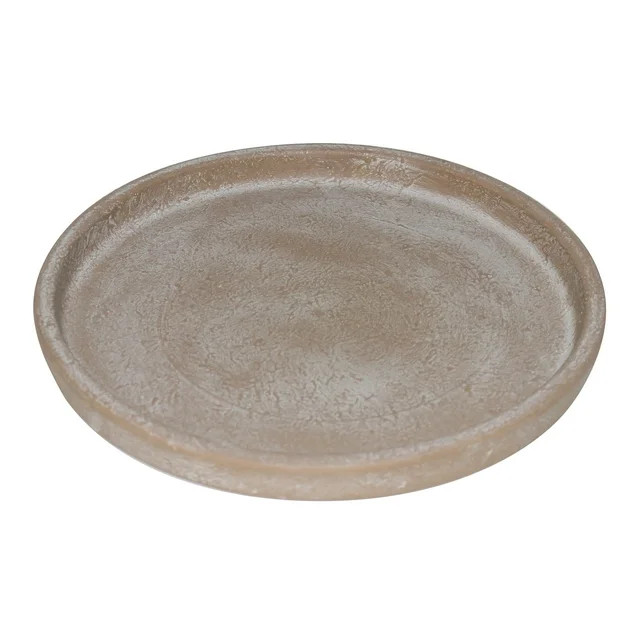Better Homes & Gardens 8 in. Hand-painted Brown Earthenware Saucer | Walmart (US)