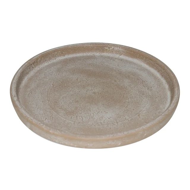 Better Homes & Gardens 8 in. Hand-painted Brown Earthenware Saucer - Walmart.com | Walmart (US)