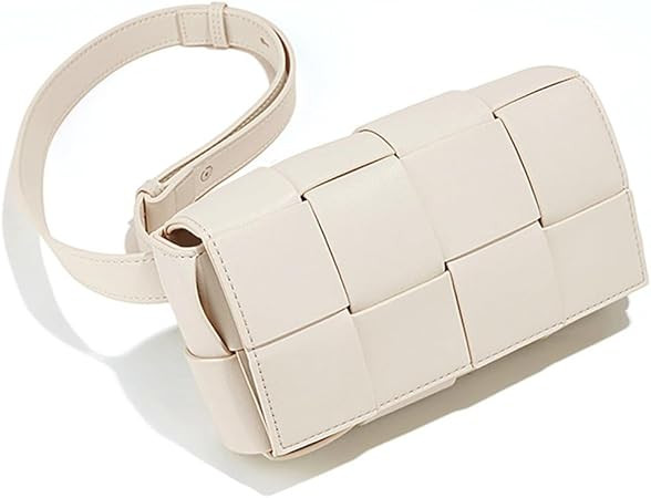 Mini Women's Weave Pack Convertible Crossbody,Cassette-Style Crossbody Waist Packs with Adjustabl... | Amazon (US)