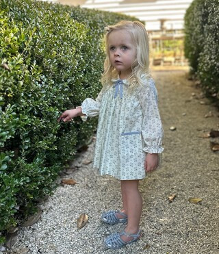 x Kristin Ellen Hockman Little Girls 2T-6X Lovisa Peter Pan Collar Long Sleeve Sunflower Dress | Dillard's