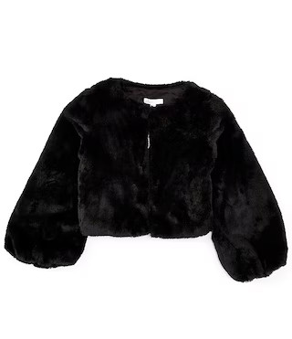 Social Big Girls Faux Fur Jacket | Dillard's