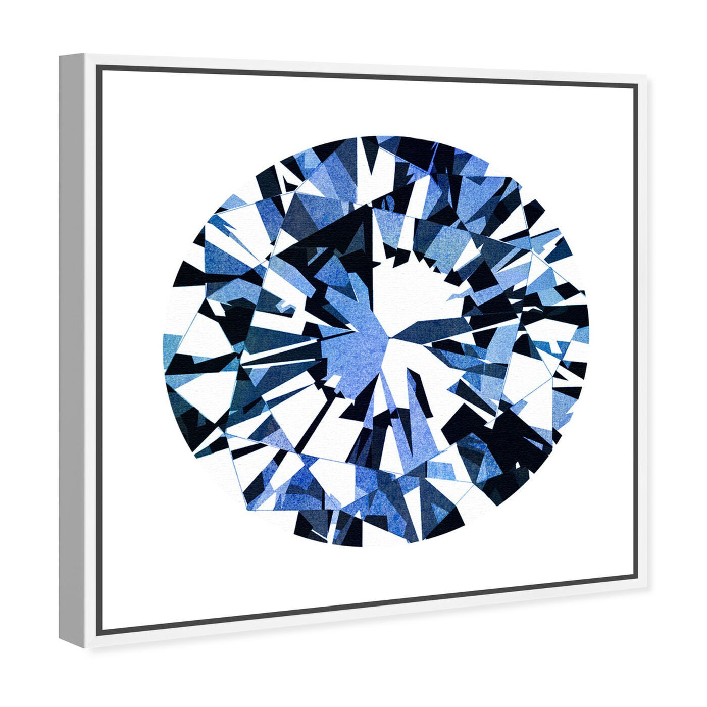 Diamonds Are Forever White-CUSTOM | Abstract Wall Art by Oliver Gal | Oliver Gal