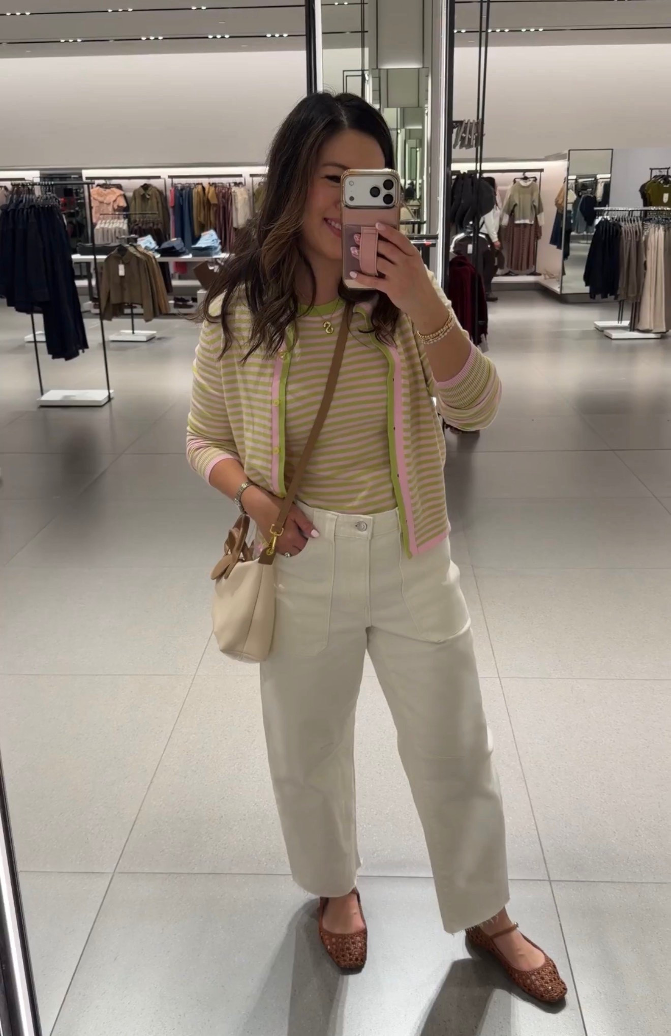 Brunch with bestie and shopping outfit 
Tank: Small
Cardigan: Medium
Barrel Jeans: 8

Women’s fashion, affordable fashion, mom style, spring fashion, spring style, white jeans, white denim, stripes 

#LTKootd #LTKmomlife #LTKSeasonal