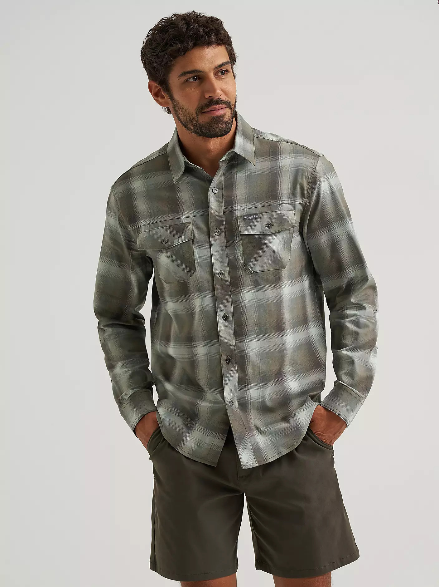 Men's Plaid Outdoor Shirt | Wrangler