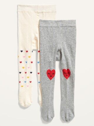 Unisex Soft-Knit Tights 2-Pack for Baby | Old Navy (US)