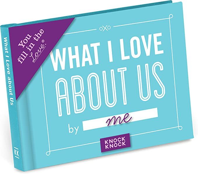 Knock Knock What I Love about Us Fill in the Love Book Fill-in-the-Blank Gift Journal, 4.5 x 3.25... | Amazon (US)