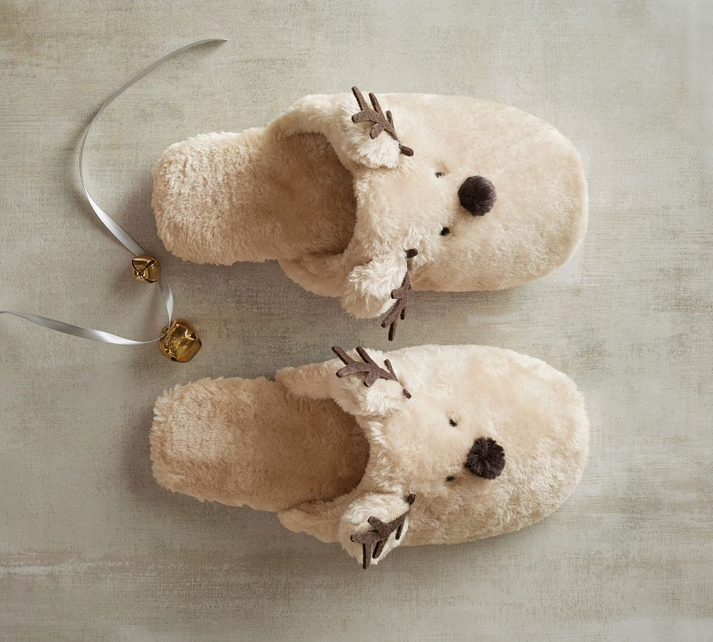 Reindeer Slippers | Pottery Barn (US)