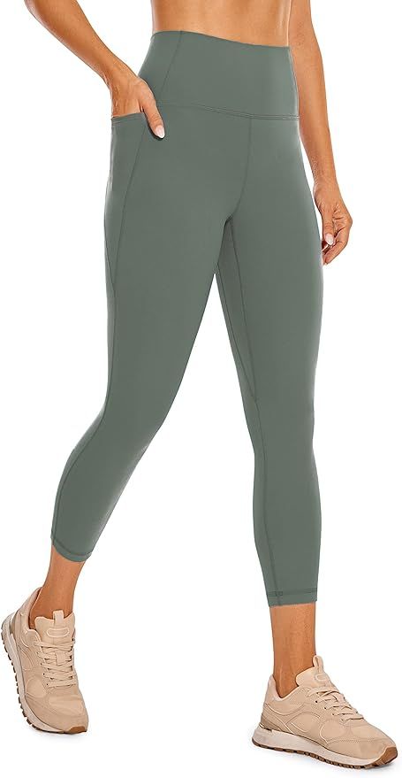 CRZ YOGA Womens Butterluxe Workout Capri Leggings 21 Inches - High Waisted Gym Athletic Yoga Legg... | Amazon (UK)
