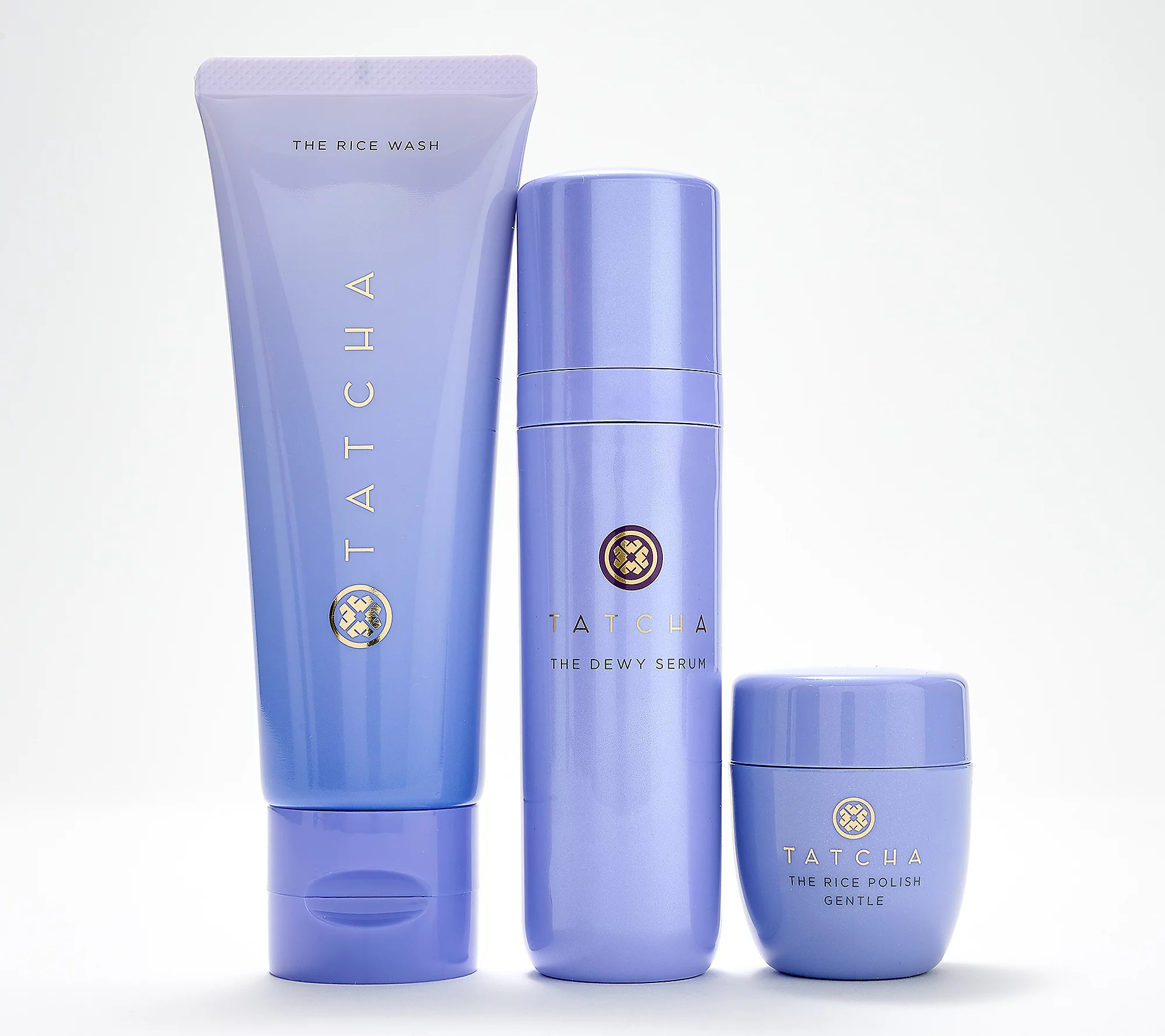TATCHA Rice Wash, Dewy Serum, & Mini Gentle Rice Polish | QVC
