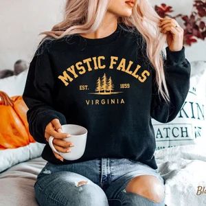 Mystic Falls Virginia Sweatshirt Unisex Soft and Comfortable | Etsy | Etsy (US)