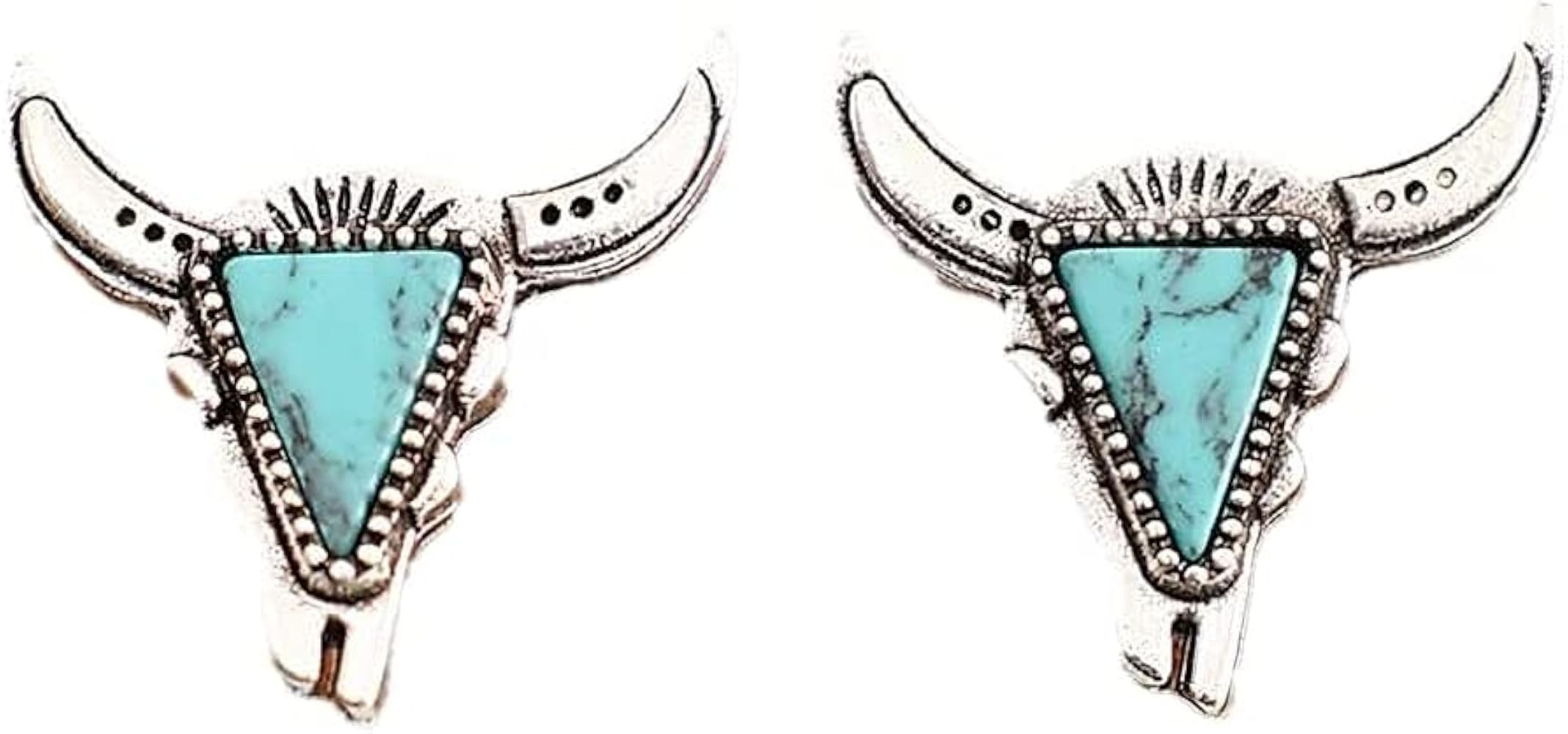 Western Earrings Boho Turquoise Oval Drop Dangle Earrings for Women Teen Girls Beaded Western Flo... | Amazon (US)