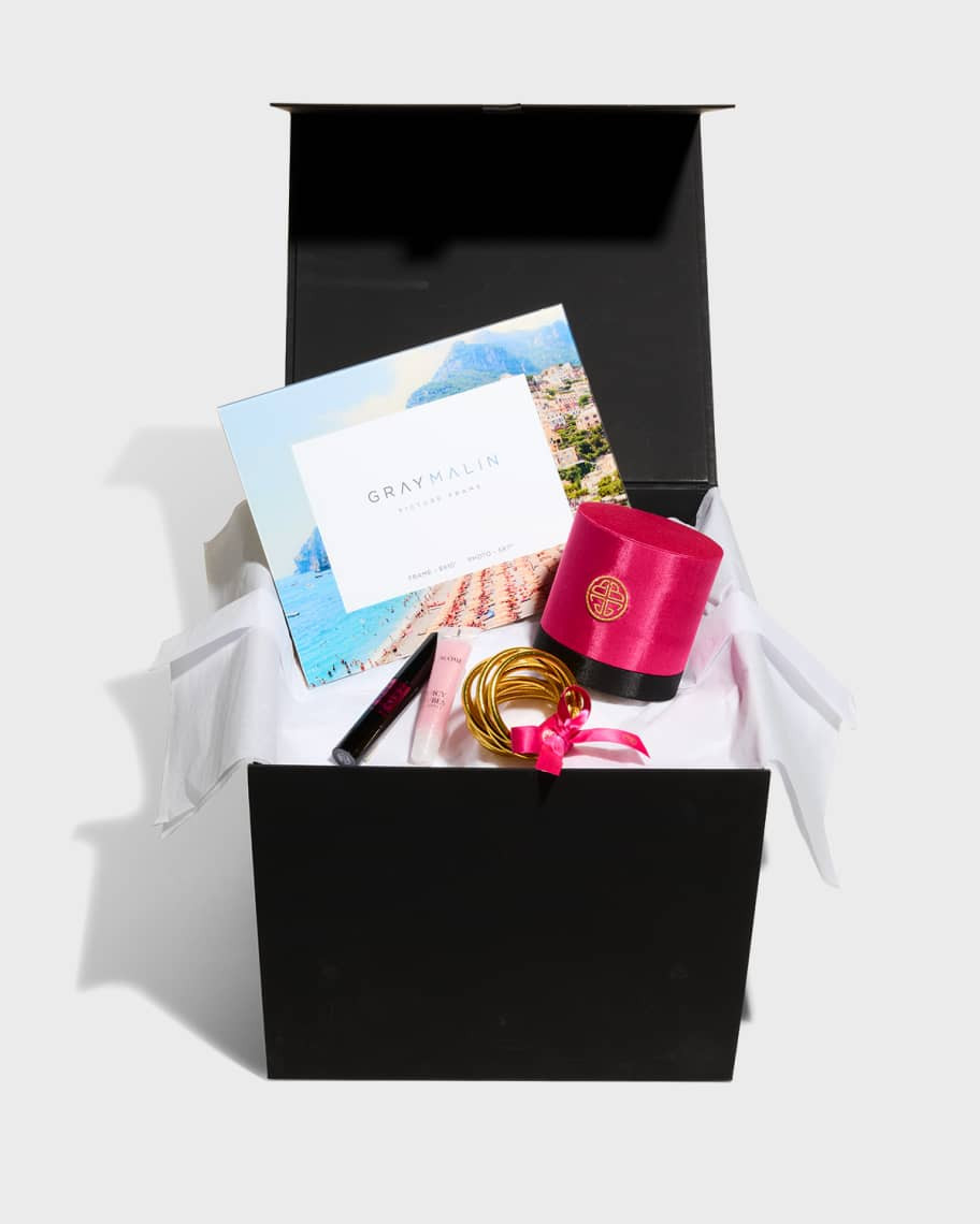 Neiman Marcus BuDhaGirl Gold Bangles, Picture Frame & Lancome Eye and Lip Gift Box Set | Neiman Marcus