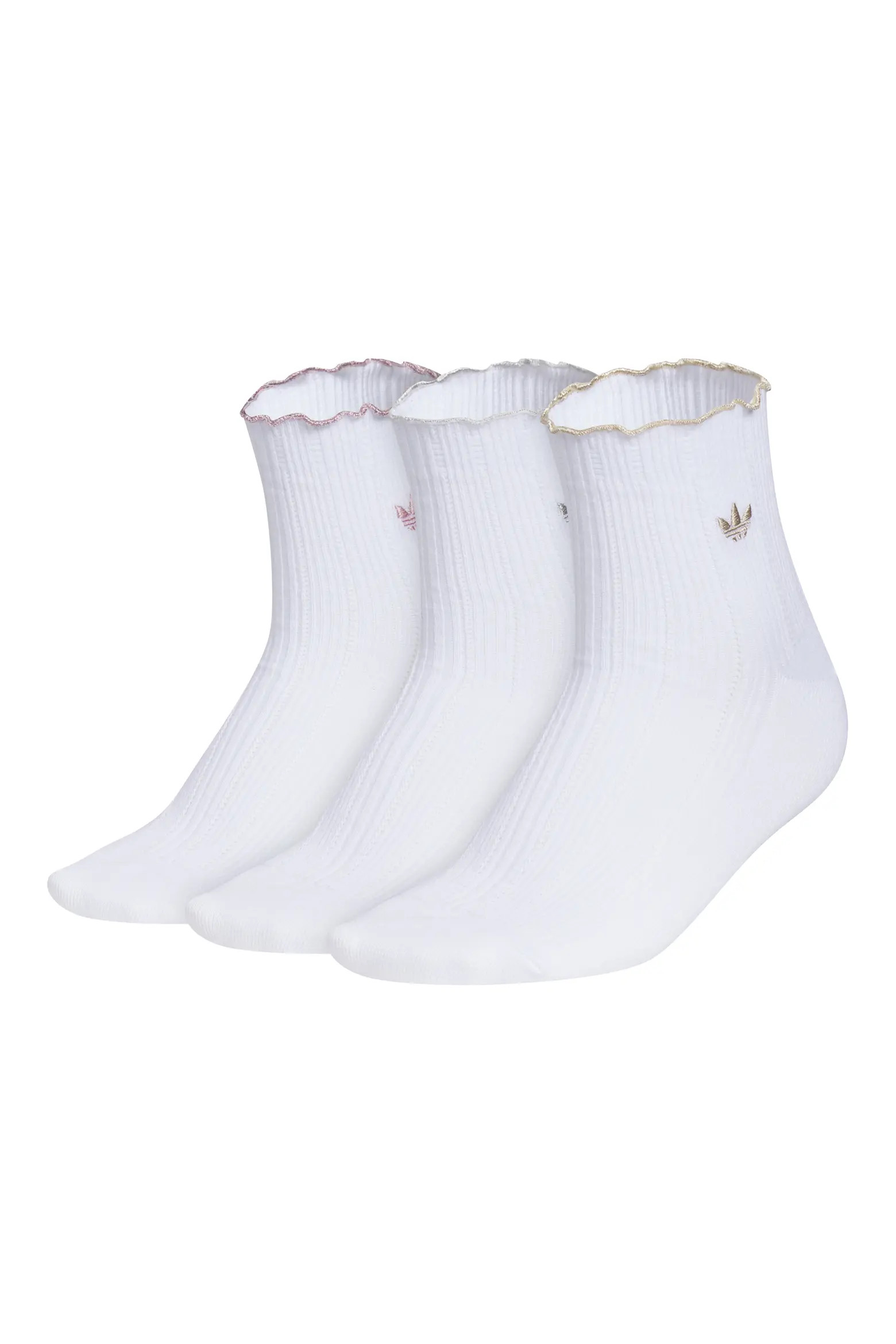 Gender Inclusive Originals Assorted 3-Pack Lettuce Edge Ruffle Quarter Socks | Nordstrom | Nordstrom