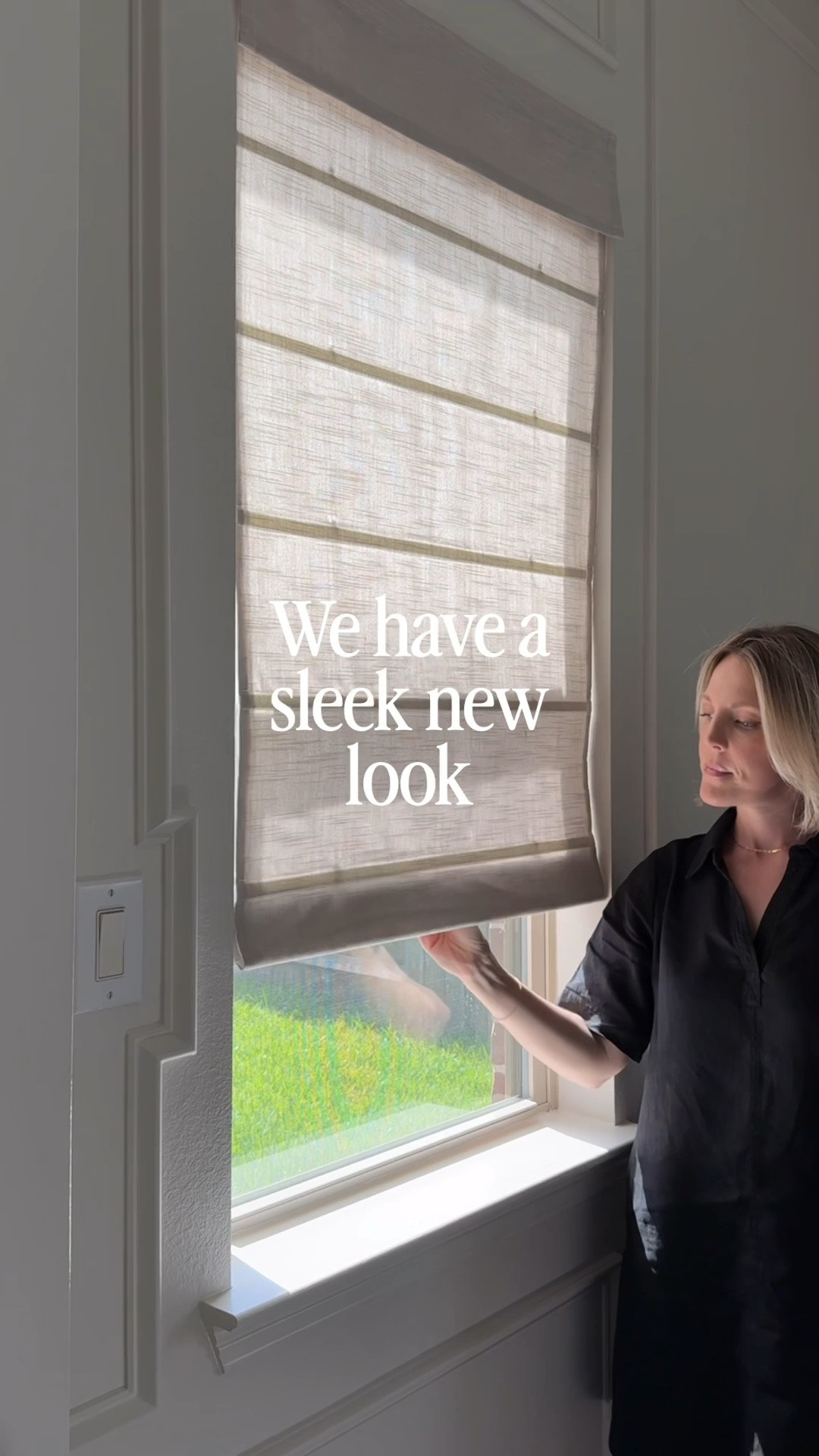My new custom top down bottom up Roman shades

✨ Use code SHELLEY25 for 25% off your order!

Shade Details
• Jenna Fabric – Greyish Beige (#J401-10)
• Privacy 90 gsm White Liner
• Plain Fold
• Inside Mount
• Cordless

#LTKHome