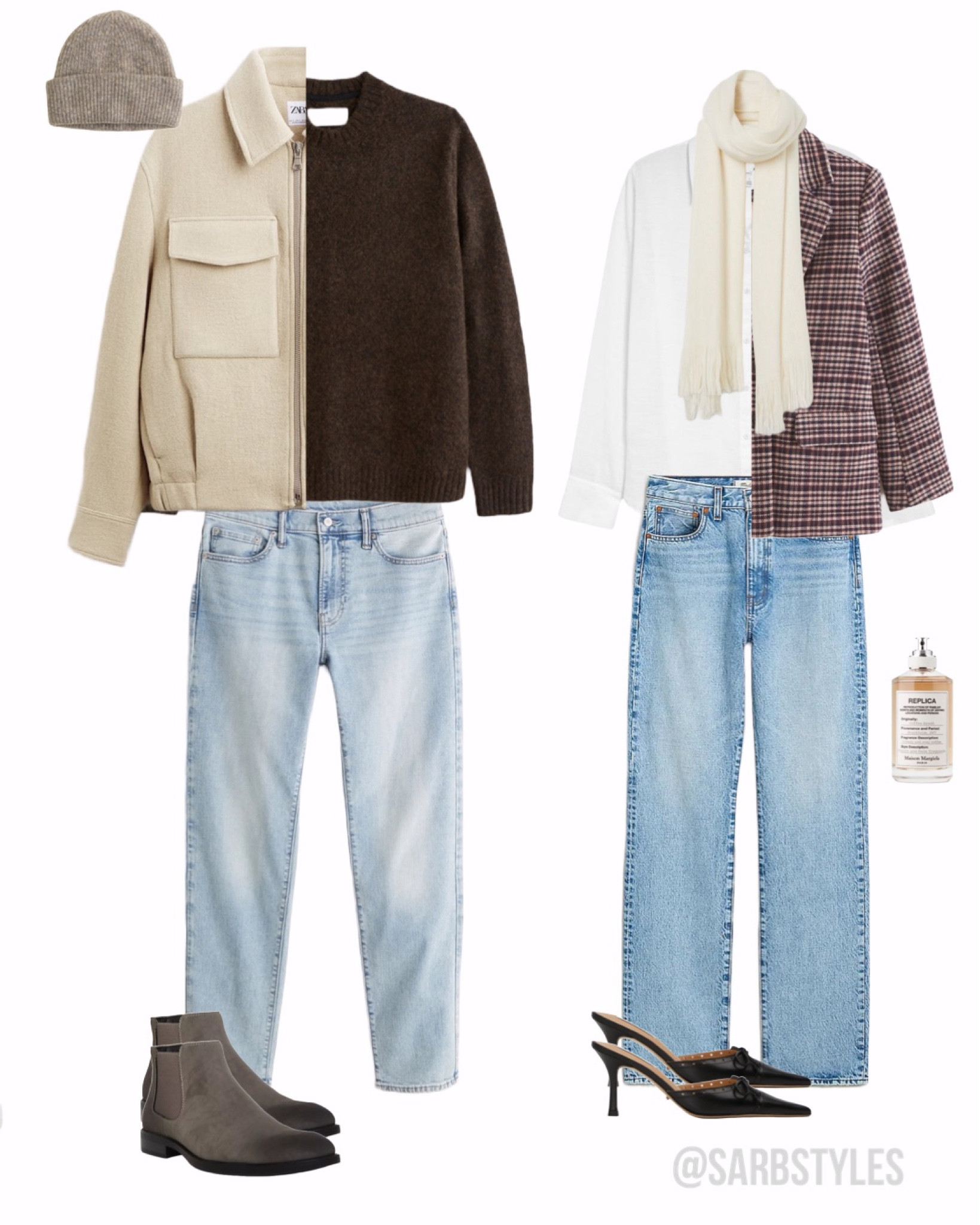 His & hers casual holiday outfit 🎄🤍

#LTKstyletip #LTKHoliday #LTKSeasonal