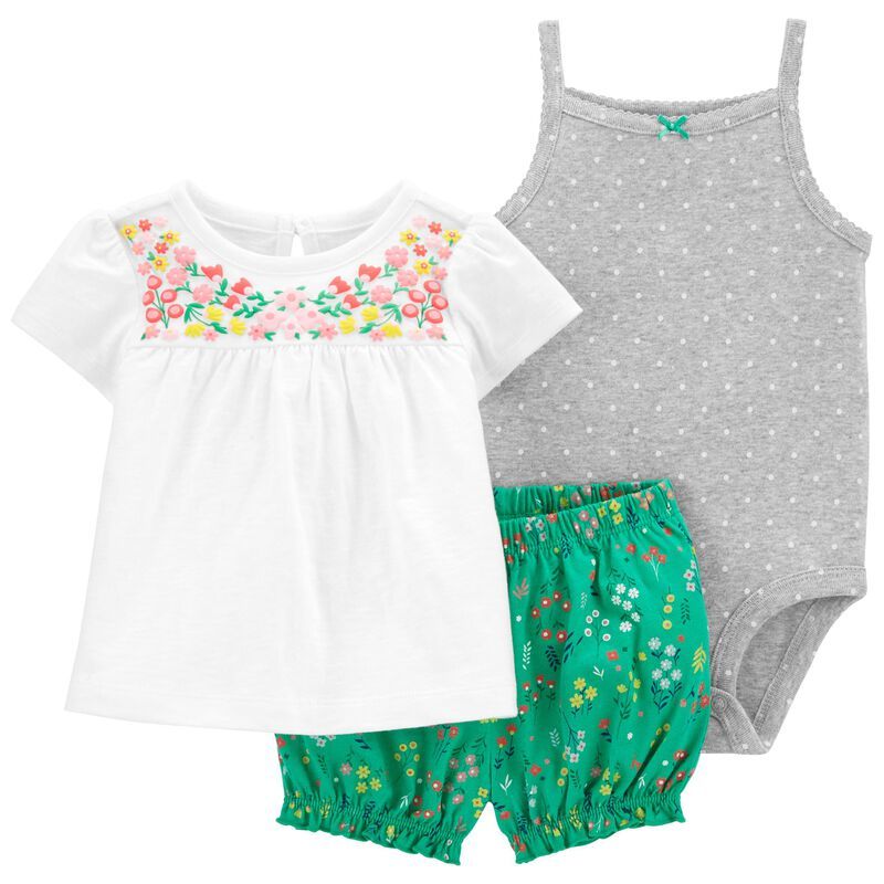 3-Piece Floral Little Short | Carter's