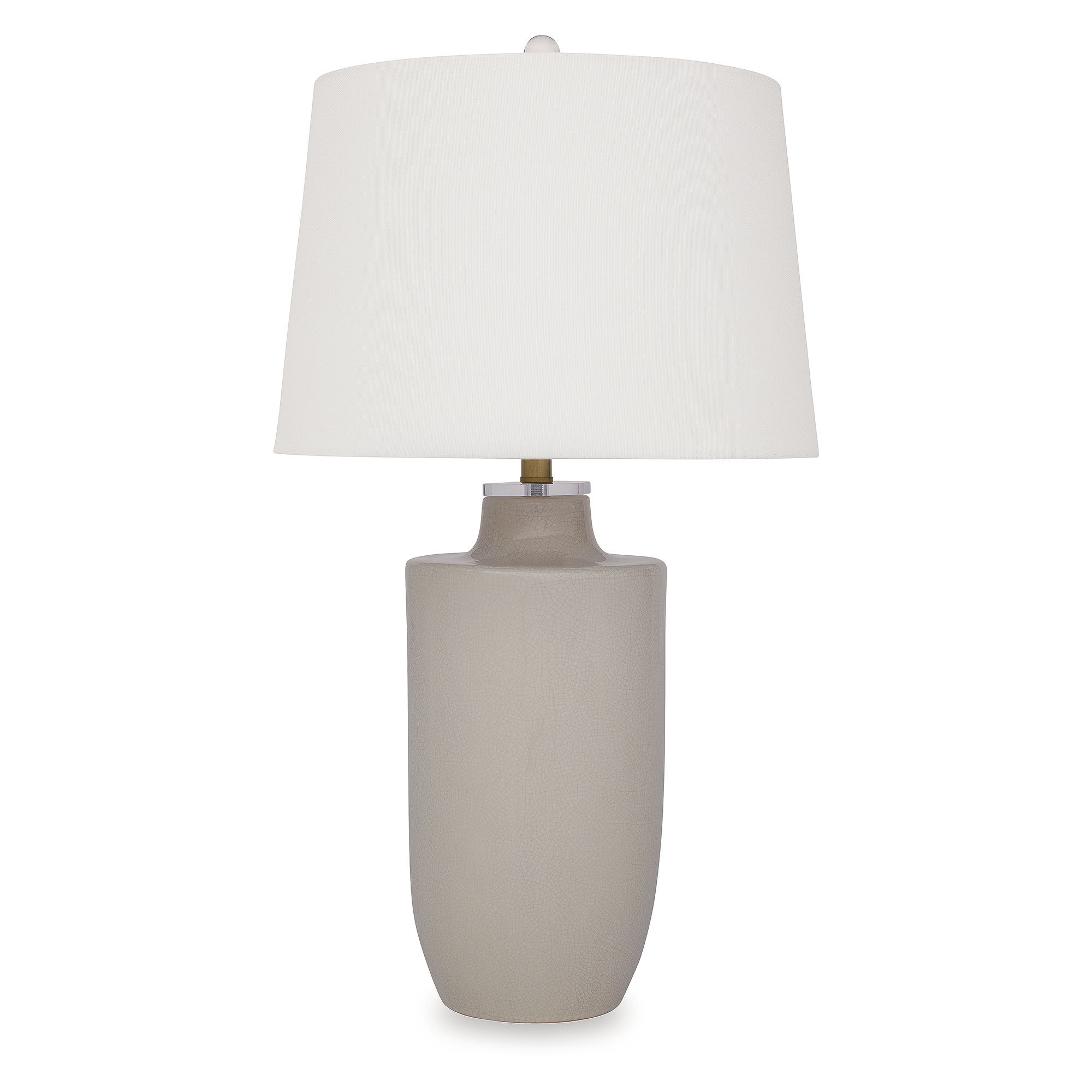 Signature Design by Ashley Cylener Off White Ceramic Table Lamp with Fabric Shade one_size | L100794 | Lowe's