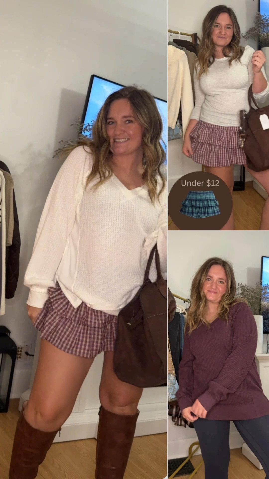 This plaid skirt + waffle top combo is back because you made them BEST SELLERS 🍂🤭
If you missed it the first time — this is your sign!
🧡 Skirt = stretchy, comfy & SO flattering
🧇 Waffle top = easy throw-on for fall
✅ Fully restocked + linked in my LTK!

Which piece do you love more: the skirt or the top?
#walmartbestseller #walmartfashion #walmartfinds #falloutfit #plaidskirt #waffletop #fallstyle2025 #ltkfall #ltkbestseller #ltkfashion #affordablefashion #ltkpumpkinpatch #ltkunder30

#LTKSeasonal #LTKHoliday #LTKStyleTip