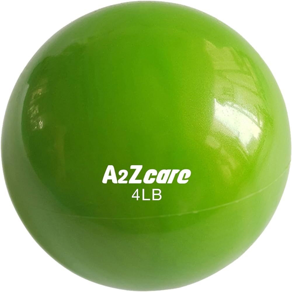 A2ZCARE Toning Ball - Weighted Toning Exercise Ball - Soft Weighted Medicine Ball for Pilates, Yo... | Amazon (US)