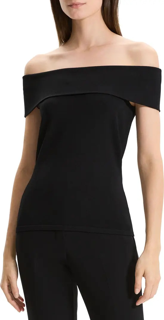 Theory Off the Shoulder Crepe Top | Nordstromrack | Nordstrom Rack