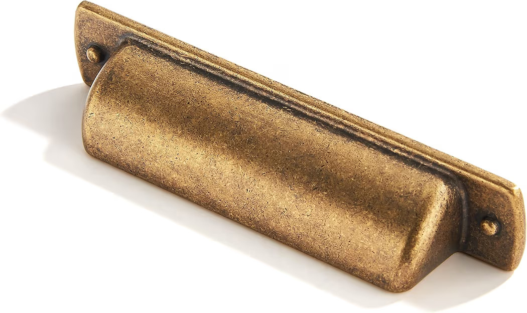 khtumeware 10 Pack 3" Drawer Pulls Antique Brass Cabinet Cup Pulls Kitchen Hardware Cabinet Handl... | Amazon (US)