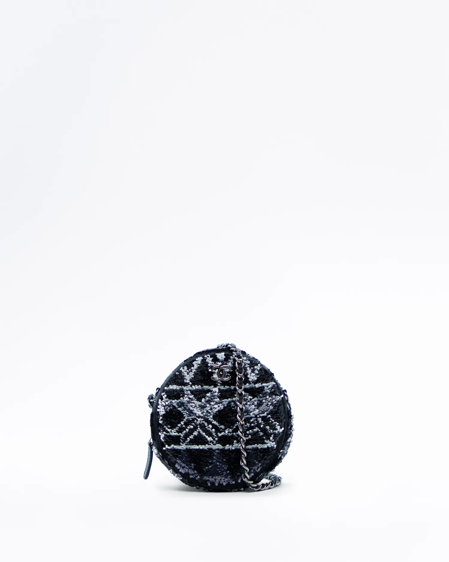 Sequin Round Mini Pouch | Vivrelle