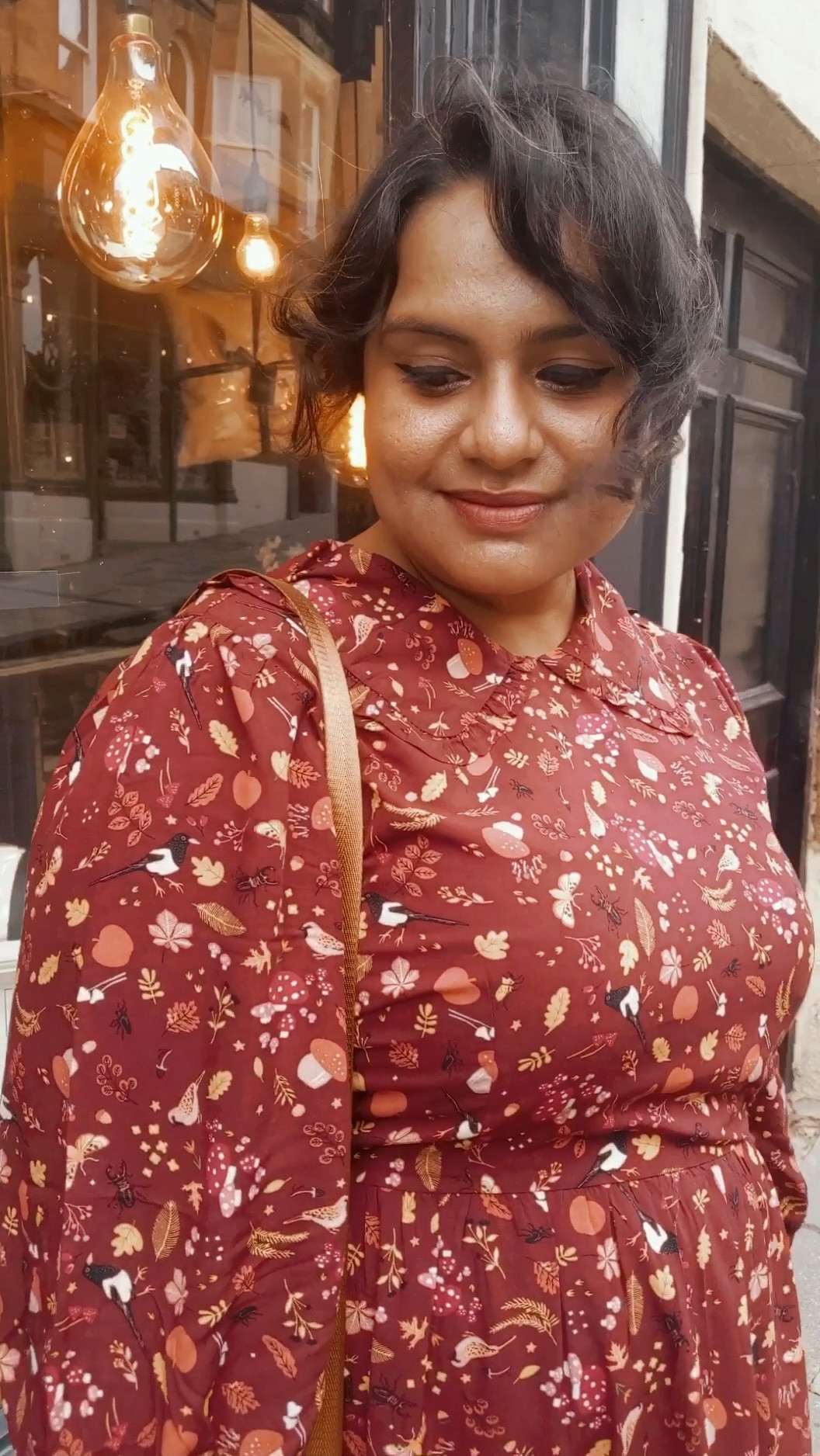 The cutest autumn print on the sweetest dress, perfect for all the dark fall, academia, dark cottagecore vibes! 

#LTKSeasonal #LTKeurope #LTKcurves