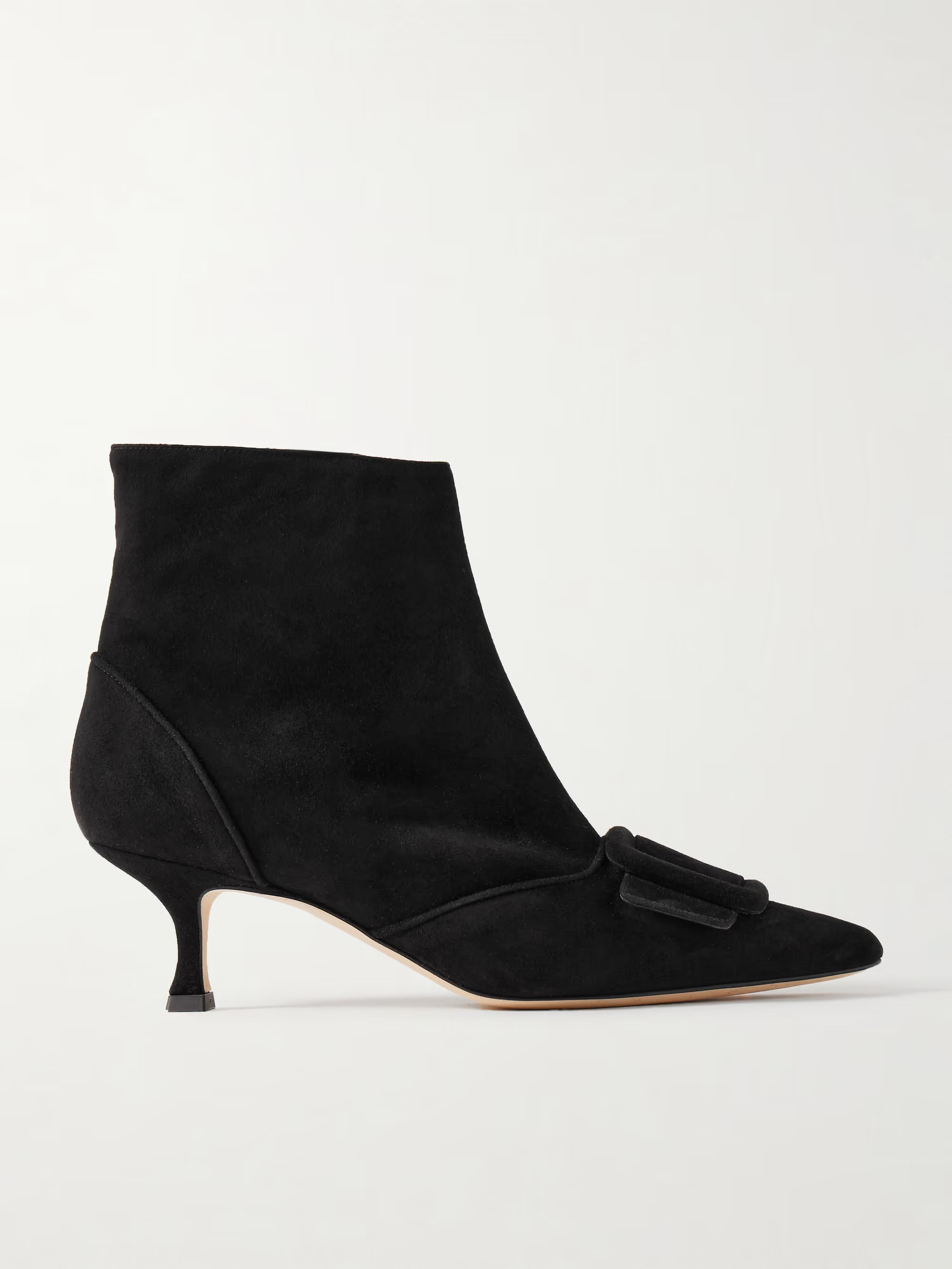 Baylow 50 buckled suede ankle boots | NET-A-PORTER (US)