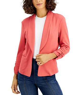 Bar III
          
  
  
      
          Ruched-Sleeve Blazer, Created for Macy's | Macys (US)