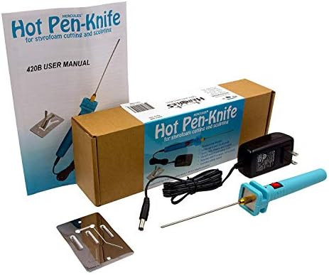 Hercules Hot Knife/Hot Pen Styrofoam Cutter - Hot Wire Foam Cutter and Styrofoam Sculpting Tool (... | Amazon (US)