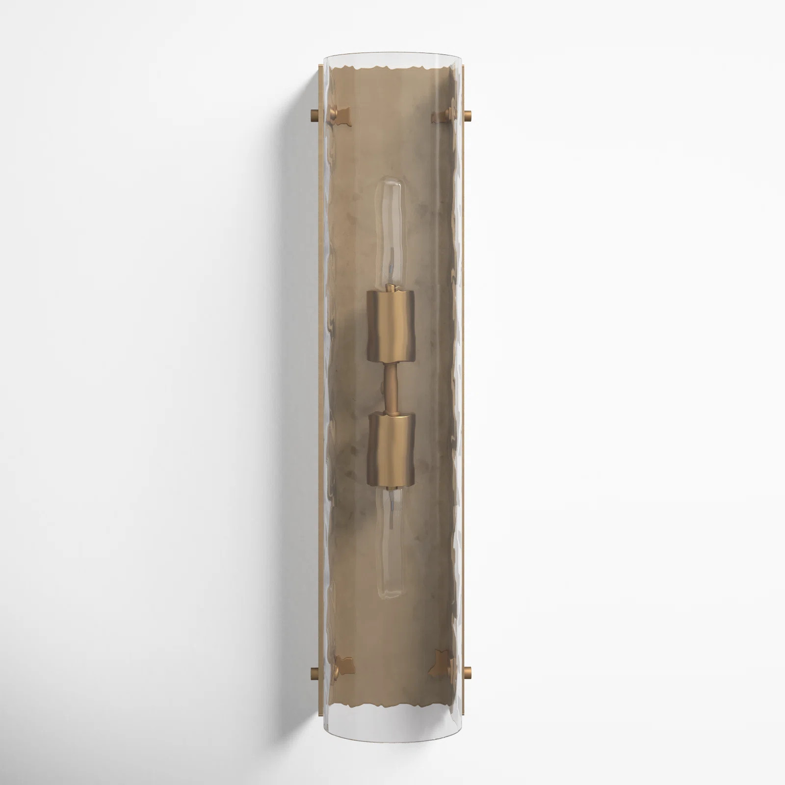 Dariela 2 Light Glass Dimmable Flush Mounted Sconce | Wayfair North America