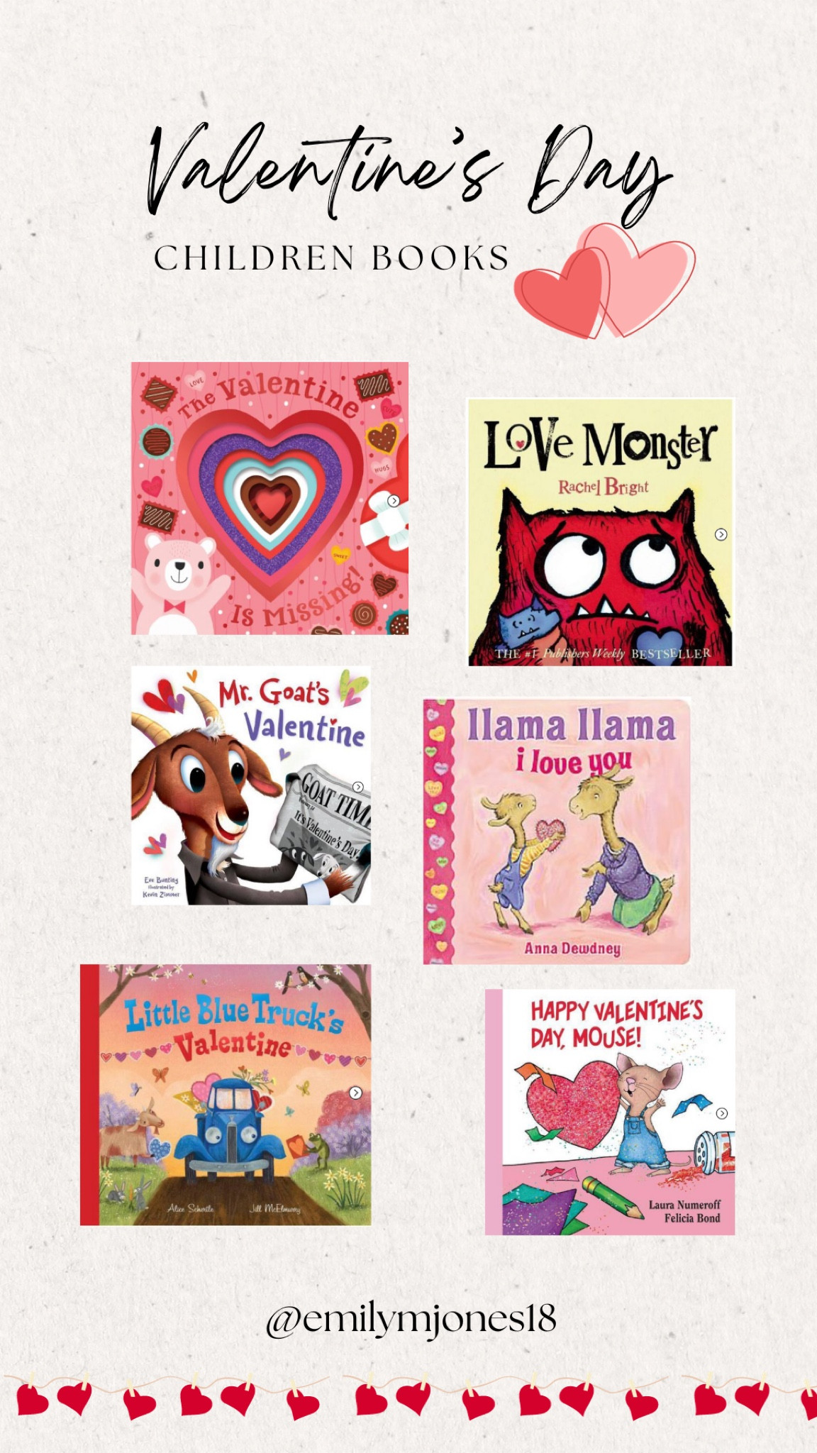 Valentine’s Day books for themed book shelves or to put in your children’s Valentine’s Day baskets 💗

#LTKkids #LTKSeasonal #LTKsalealert
