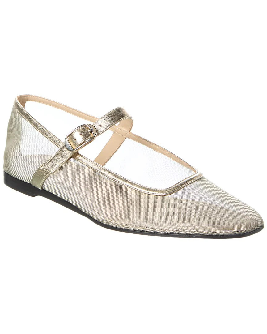 Le Monde Beryl Mesh & Leather Mary Jane Flat | Shop Simon