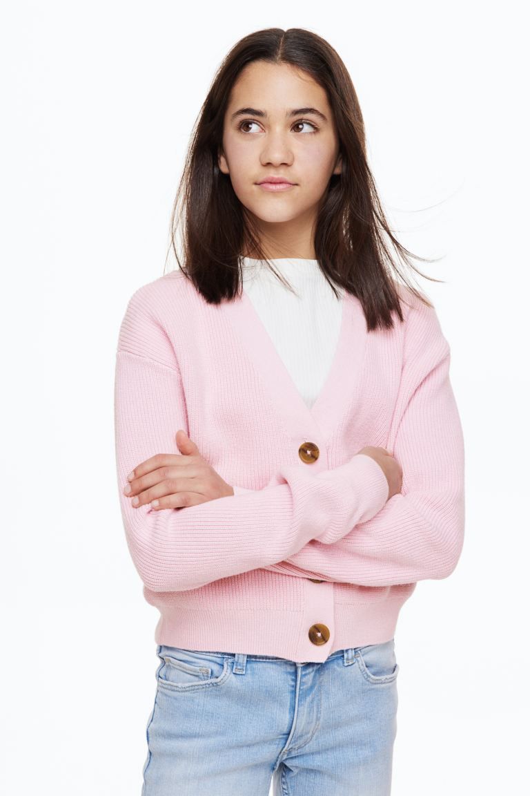 Rib-knit Cotton Cardigan | H&M (US + CA)