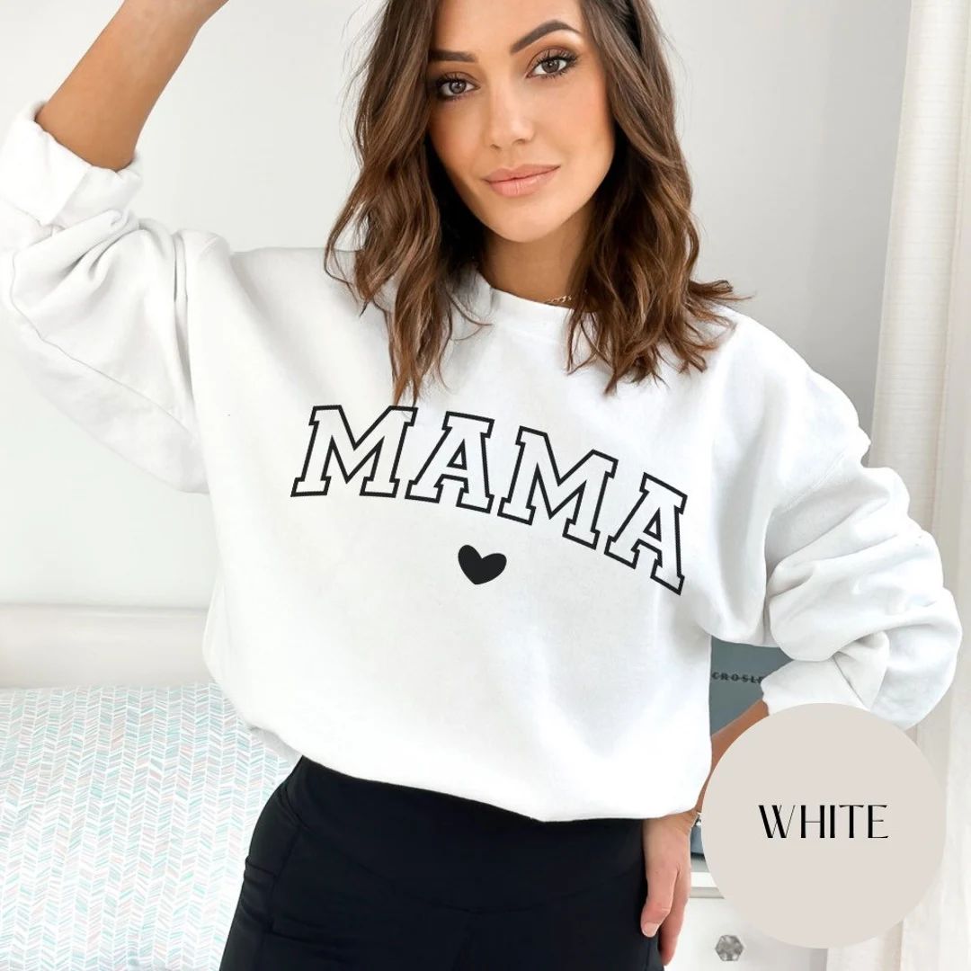 Mama Sweatshirt Mom Mothers Day Gift • Mama Sweater • Mom Tee • Mom Life Shirt • Cool Mom... | Etsy (US)