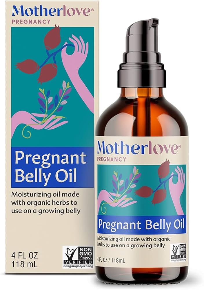 Motherlove Pregnant Belly Oil (4 oz) Natural Moisturizer to Soothe Itchy Skin & Prevent Stretch M... | Amazon (US)