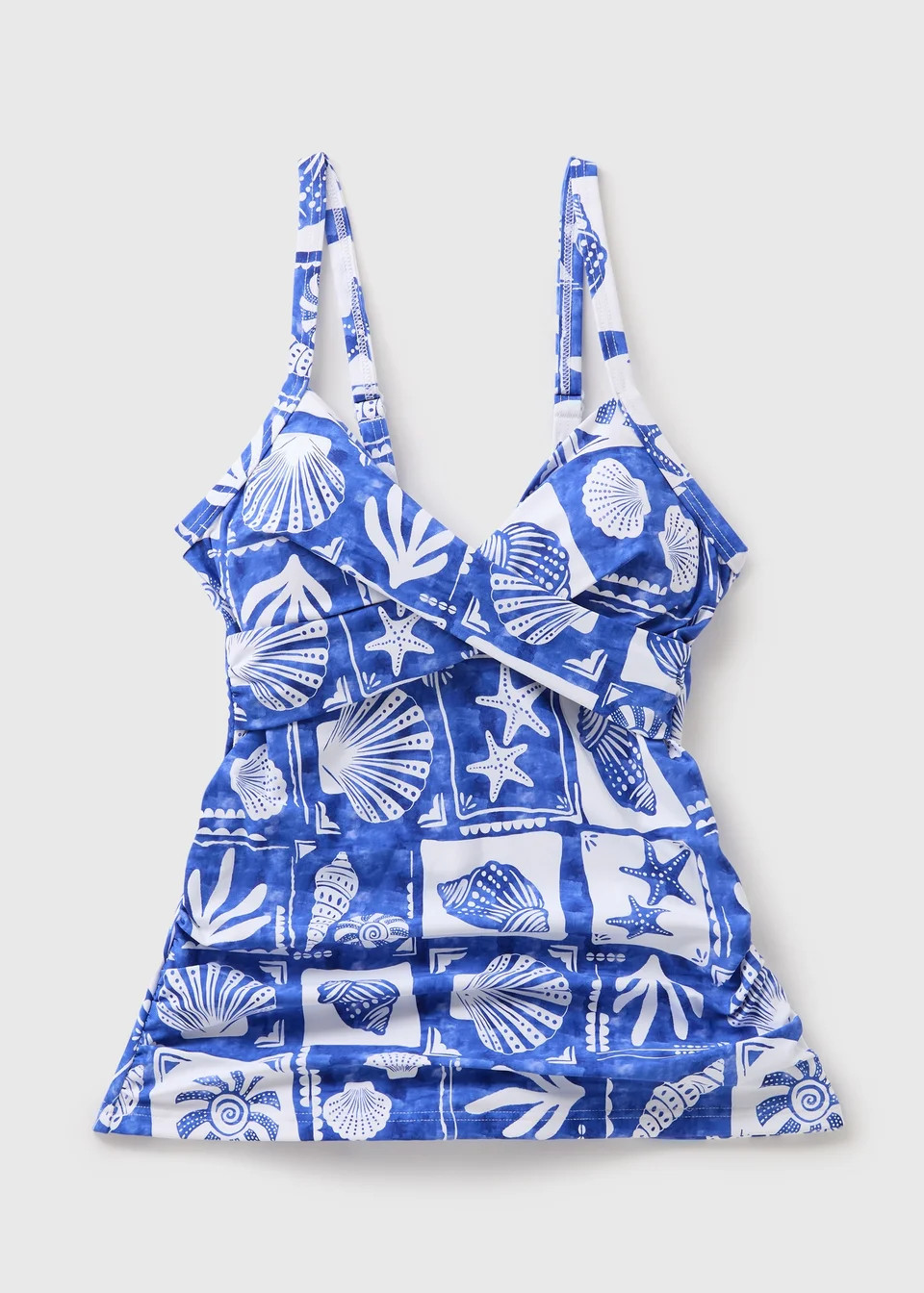 Blue Shapewear Beach Print Tankini | Matalan (UK)