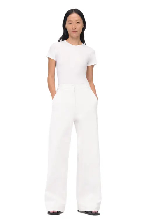 Another Tomorrow CARPENTER DENIM PANT in Off White at Nordstrom, Size 46 It | Nordstrom