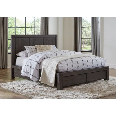 Emelia Solid Wood Storage Platform Bed | Wayfair North America