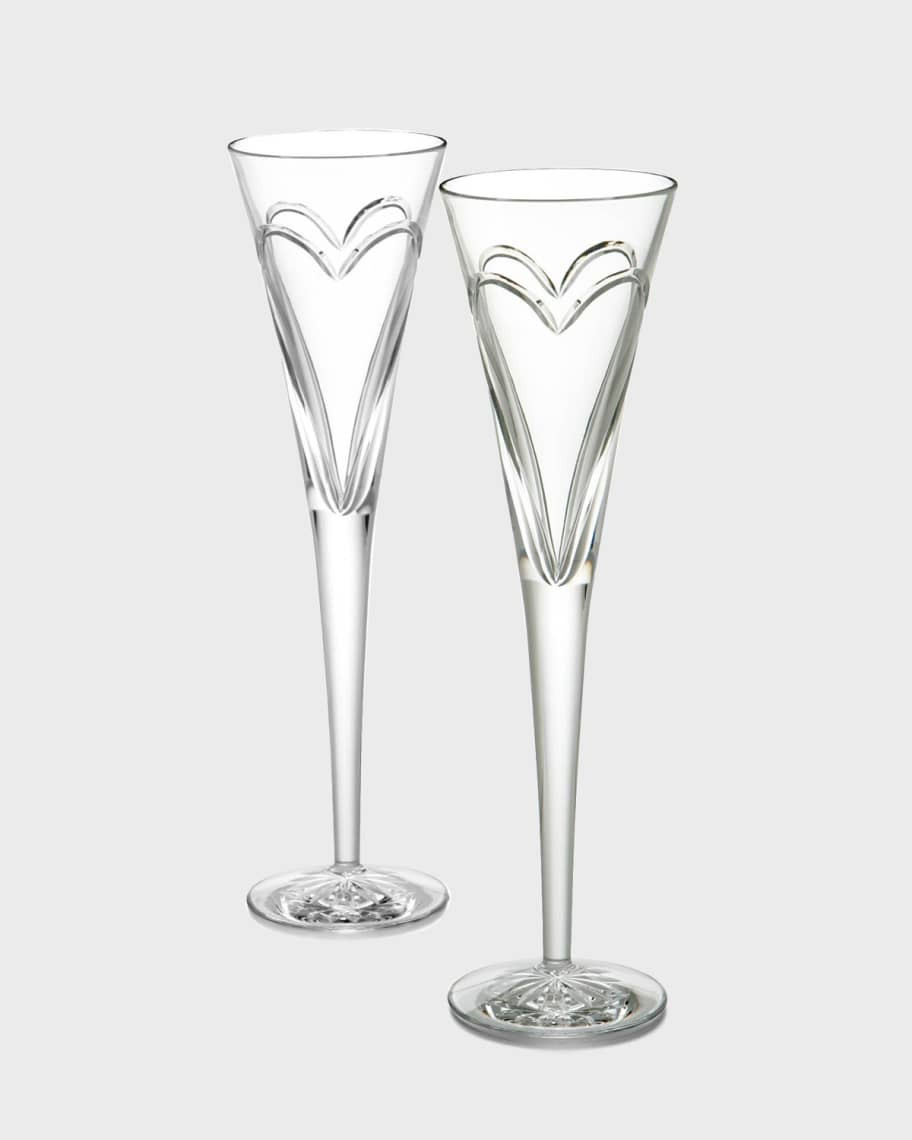 Waterford Crystal Wishes, Love, & Romance Flutes, Set of 2 | Neiman Marcus