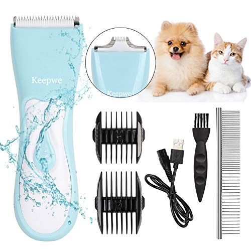 Keepwe Dog Clippers Washable, 2 in 1 Dog Grooming Kit with Double Blades, Waterproof Professional... | Amazon (US)