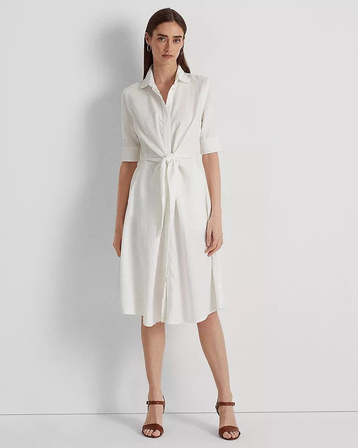 Tie Front Shirt Dress | Bloomingdale's (US)