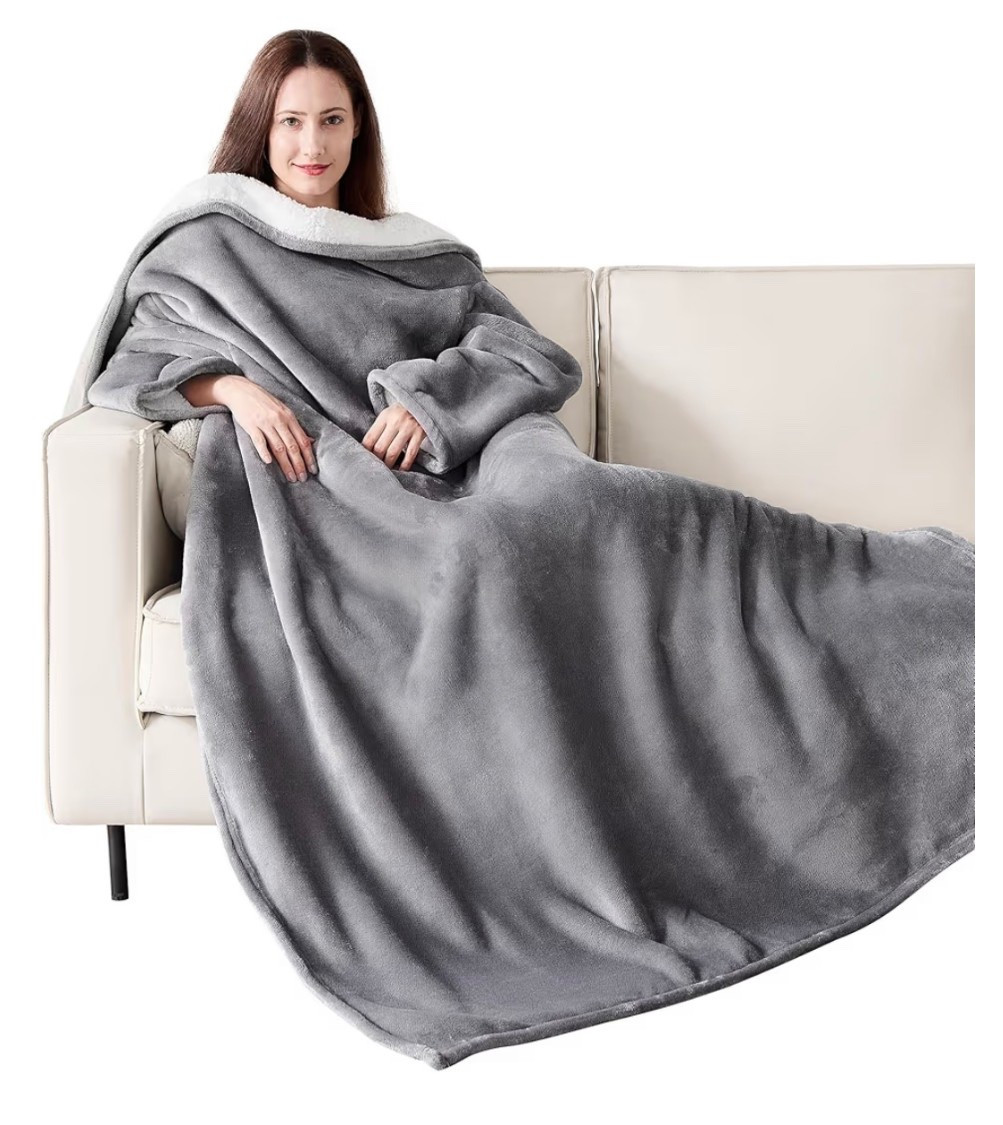 Snuggly blanket with sleeves, currently under $20 ❄️ 📖 

#LTKHoliday #LTKSaleAlert #LTKGiftGuide