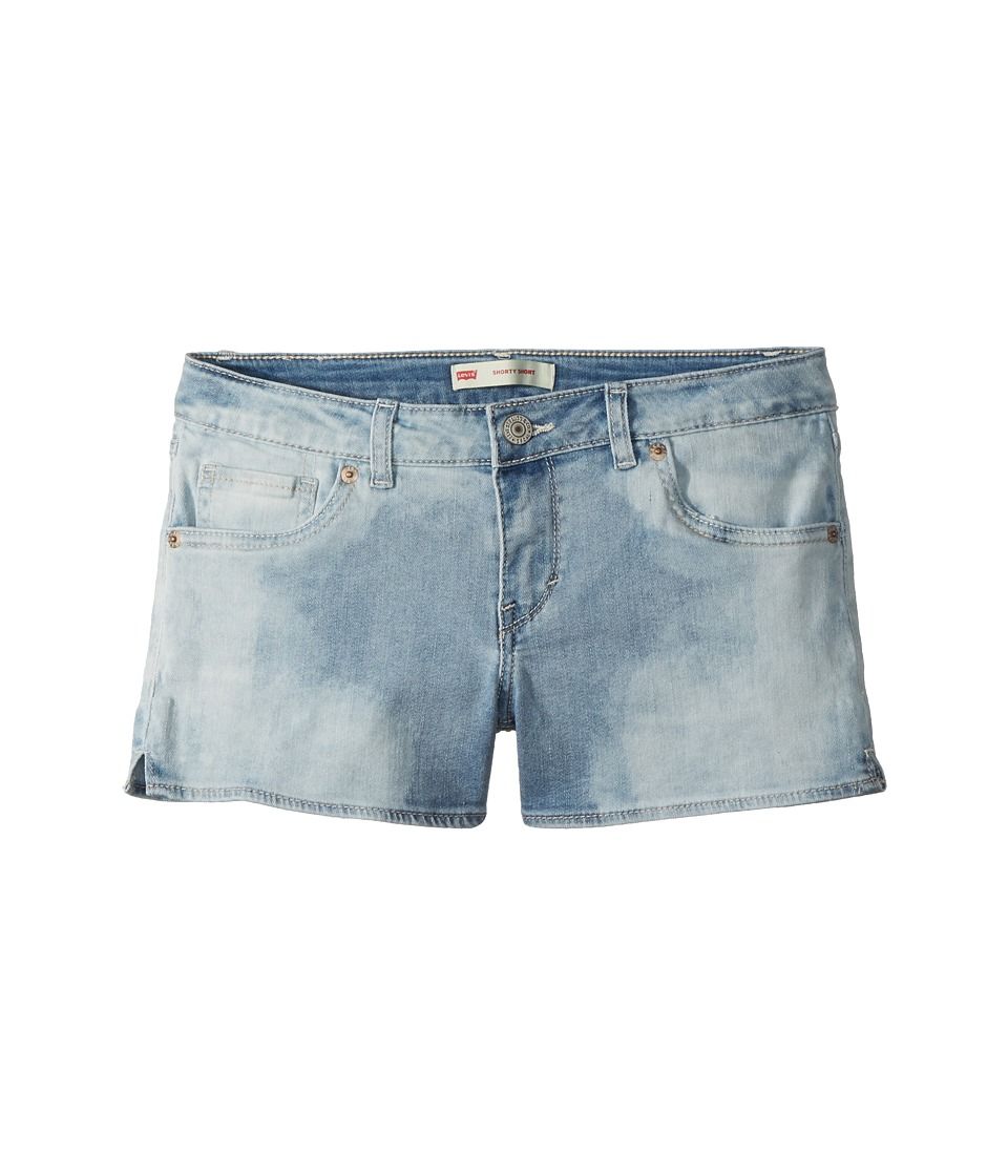 Levi's(r) Kids - Best Coast Denim Shorty Shorts (Toddler) (Weathered Indigo) Girl's Shorts | Zappos